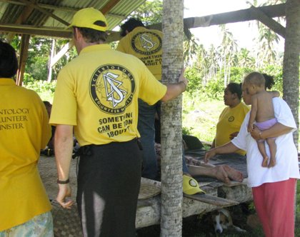 A team of Scientology Volunteer Ministers from Australia is helping Samoa recover from the tsunami that hit the island early Tuesday, September 29, 2009.